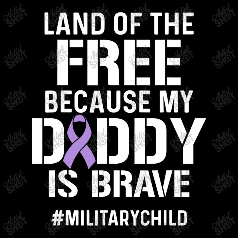 Military Child Month Purple Up Free Brave Dad Pride T Shirt Long Sleeve Shirts | Artistshot