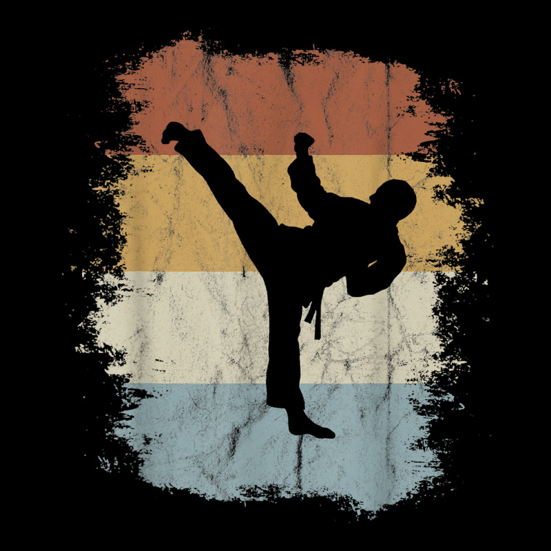 Yeop Chagi 80s Retro Taekwondo Side Kick Silhouette T Shirt Fleece Short by marshall0976 | Artistshot