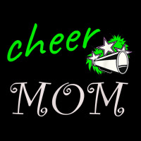 Cheer Mom With Megaphone, Stars And Poms T Shirt Cropped Hoodie | Artistshot