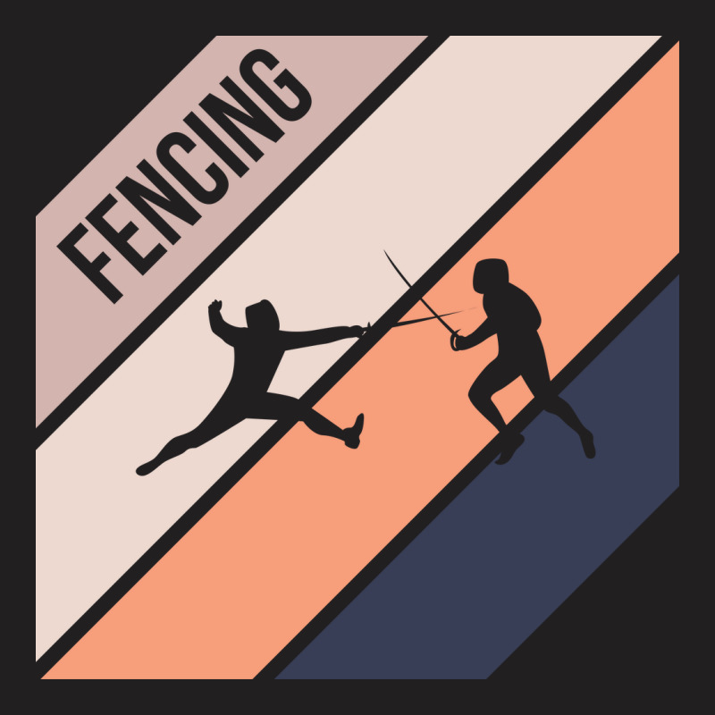 Fencing Silhouette Sport Activity Vector Graphic T-shirt | Artistshot