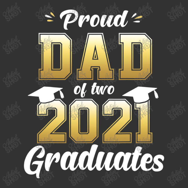 Proud Dad Of Two 2021 Graduates Shirt Senior 21 Twins Gift T Shirt Baby Bodysuit | Artistshot