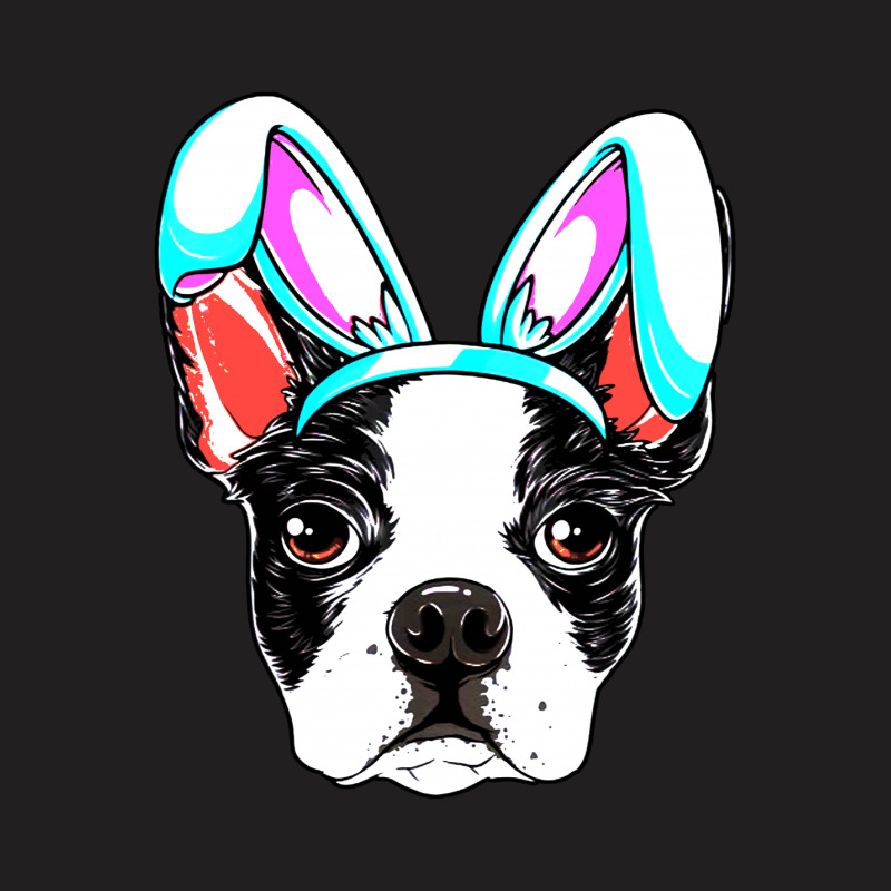 Boston Terrier Easter Bunny Ears Funny Boys T-shirt | Artistshot