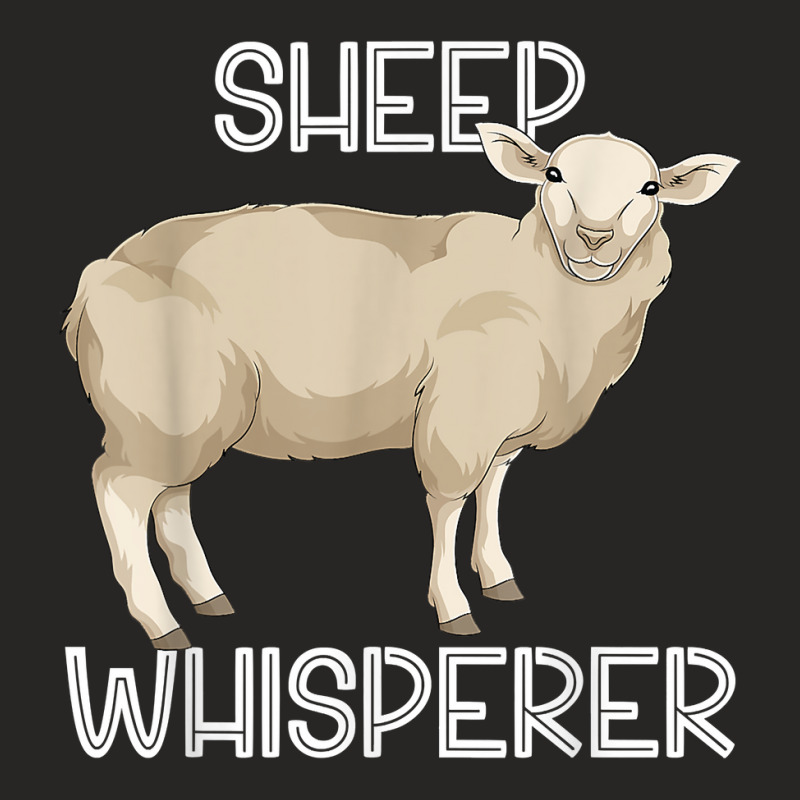 Funny Sheep Whisperer Farm Animal Farmer Farming Sheep T Shirt Ladies Fitted T-Shirt by lorebrend | Artistshot