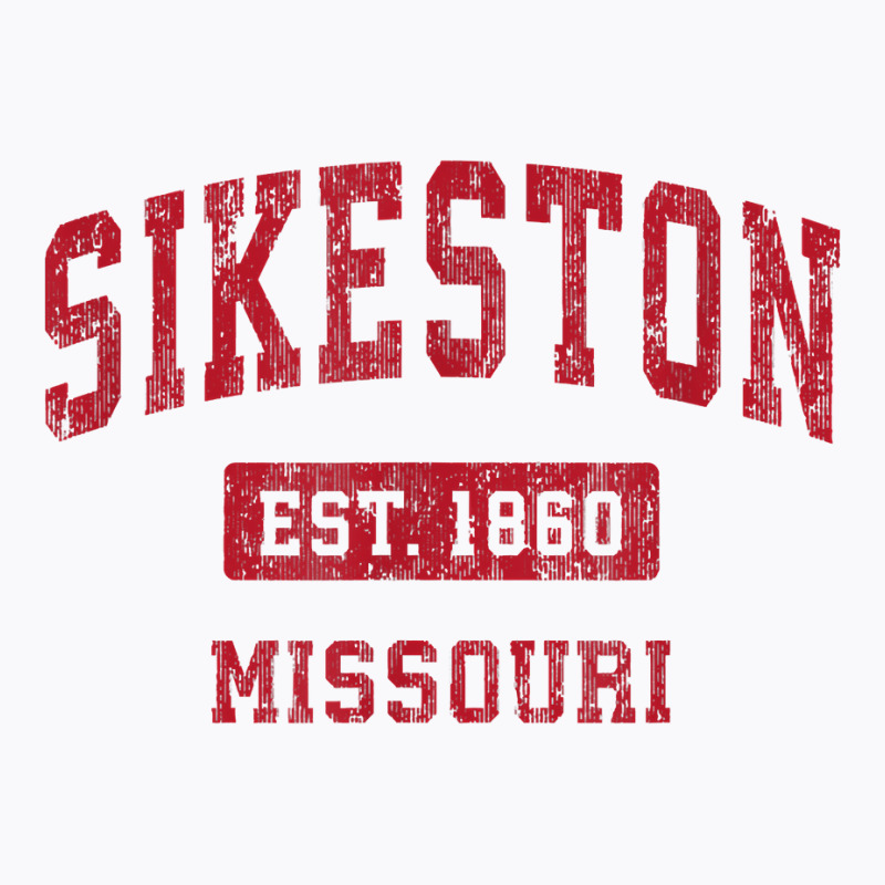 Sikeston Missouri Mo Vintage Sports Design Red Design T Shirt T-Shirt by BeanblossomSheldon | Artistshot