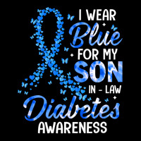 Diabetes Diabetic I Wear Blue For Son In Law Diabetes Awareness Family Women's V-neck T-shirt | Artistshot