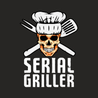 Serial Griller Bbq Distressed Ladies Fitted T-shirt | Artistshot