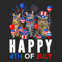 Cute Red White Blue Maine Coon Patriotic Happy 4th Of July T Shirt Men's T-shirt Pajama Set | Artistshot