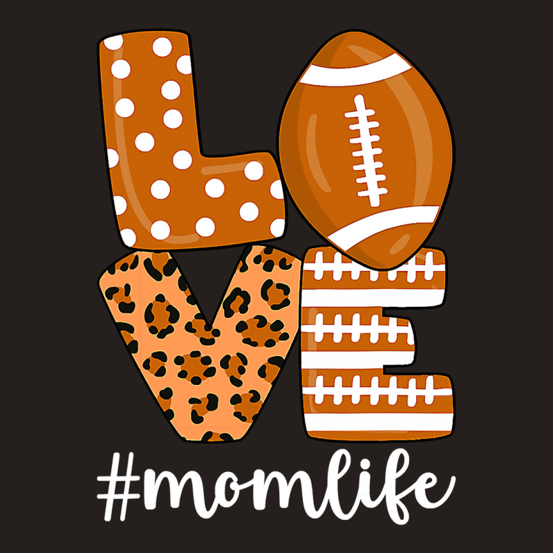 Football Love Football American Mom Life Player Leopard Tank Top by circularflap | Artistshot