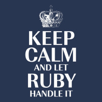 Keep Calm And Let Ruby Handle It Customized Nickname T Shirt Ladies Denim Jacket | Artistshot