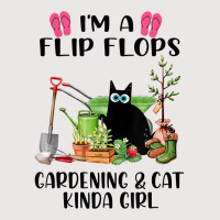 I'm A Flip Flops Gardening Cat Kinda Girl Gardener T Shirt Pocket T-shirt | Artistshot