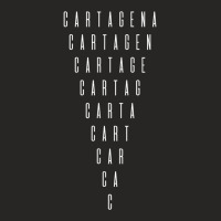 Cartagena Inverted Triangle Word Art   Colombia Souvenir T Shirt Ladies Fitted T-shirt | Artistshot