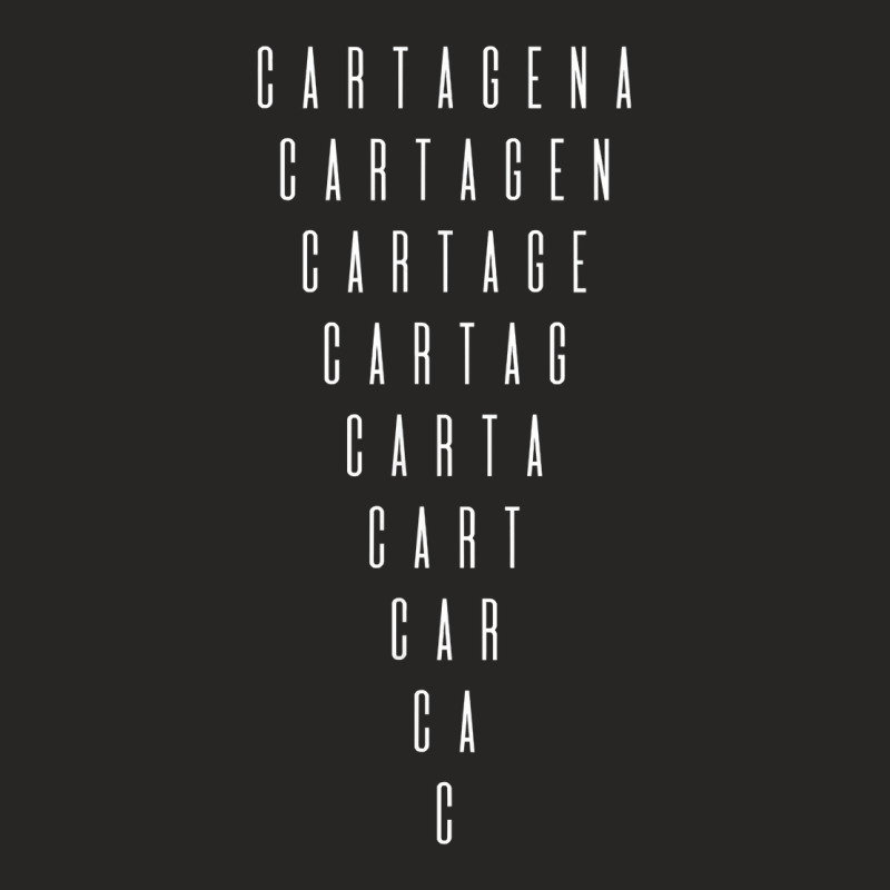 Cartagena Inverted Triangle Word Art   Colombia Souvenir T Shirt Ladies Fitted T-Shirt by BeanblossomSheldon | Artistshot