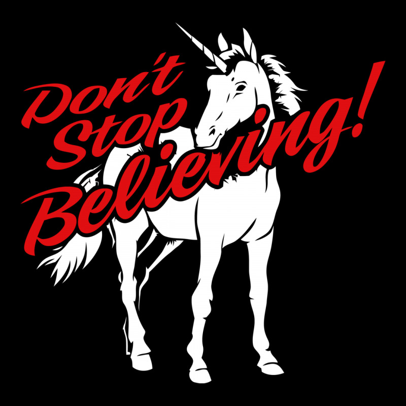 Don't Stop Believing Unicorn V-neck Tee | Artistshot