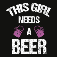 This Girl Needs A Beer Scorecard Crop Tee | Artistshot