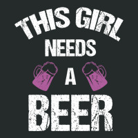 This Girl Needs A Beer Women's Triblend Scoop T-shirt | Artistshot