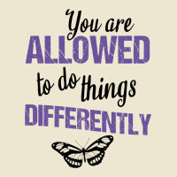 You Are Allowed To Do Things Differently Cropped Hoodie | Artistshot