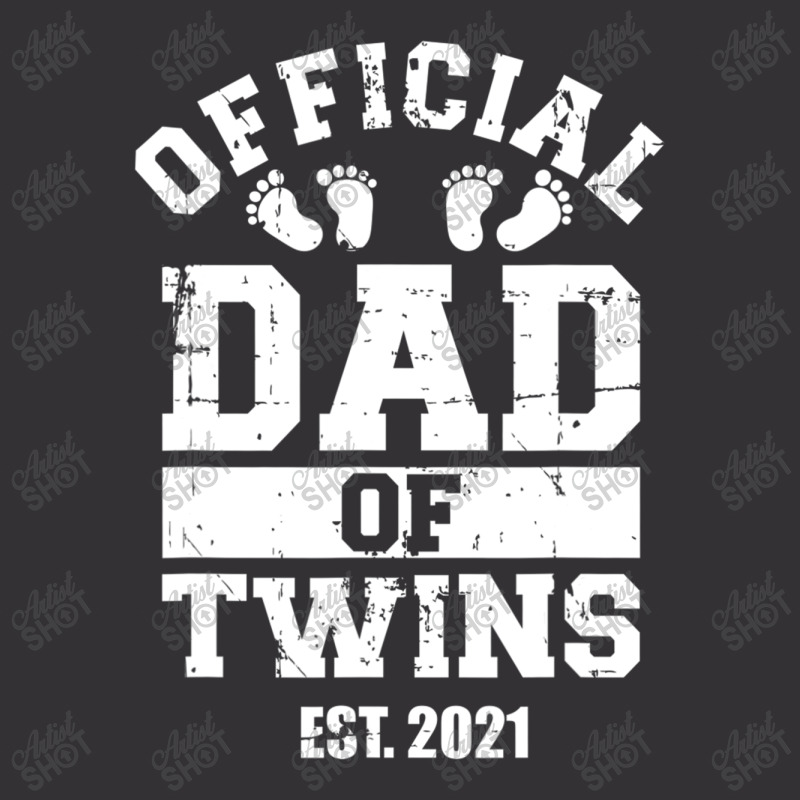 Official Dad Of Twins 2021 T Shirt Vintage Short | Artistshot