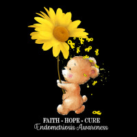 Faith Hope Cure Yellow Endometriosis Awareness T Shirt Youth Sweatshirt | Artistshot