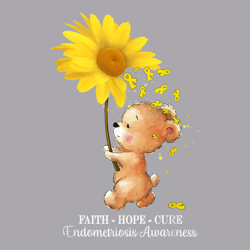 Faith Hope Cure Yellow Endometriosis Awareness T Shirt Youth 3/4 Sleeve by ReagerAero | Artistshot