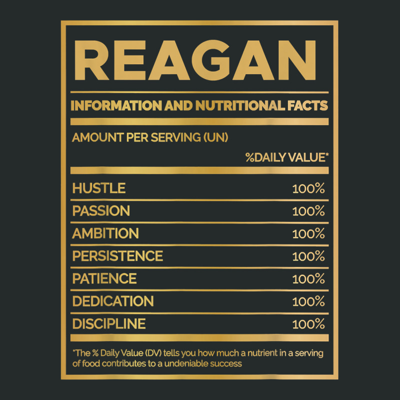 Reagan Nutrition Information Amount Per Serving T Shirt Women's Triblend Scoop T-shirt by abrellkfhanog8 | Artistshot