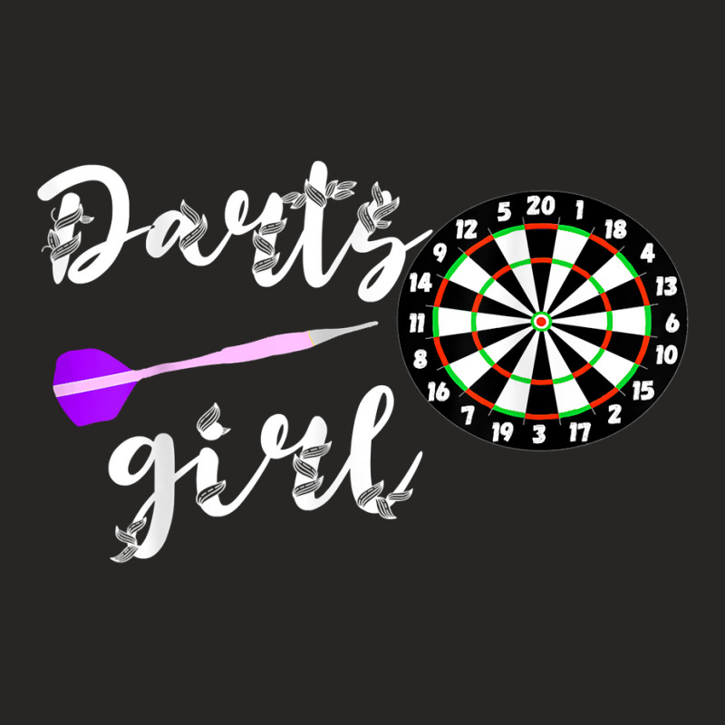 Darts Girl Dart Player Arrow Game Bullseye Board Dartboard T Shirt Ladies Fitted T-Shirt by TappanSajan | Artistshot