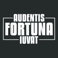 Audentis Fortuna Iuvat Latin Language Saying Latin Quote T Shirt Women's Triblend Scoop T-shirt | Artistshot