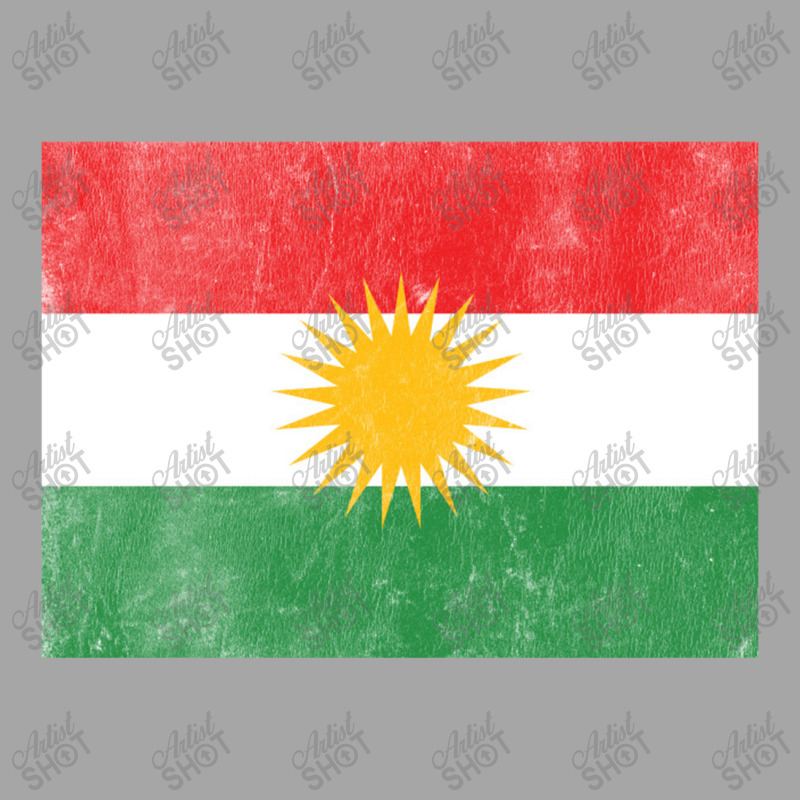 Kurdistan Faded Vintage Style Flag Design Men's Polo Shirt by bedaopini | Artistshot