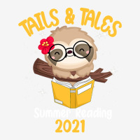 Tails And Tales Summer Reading 2021 Sloth Book Lovers T Shirt Baby Bibs | Artistshot