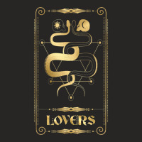 Lovers Tarot Card Occult Esoteric Spiritual Pagan Gothic T Shirt Ladies Fitted T-shirt | Artistshot