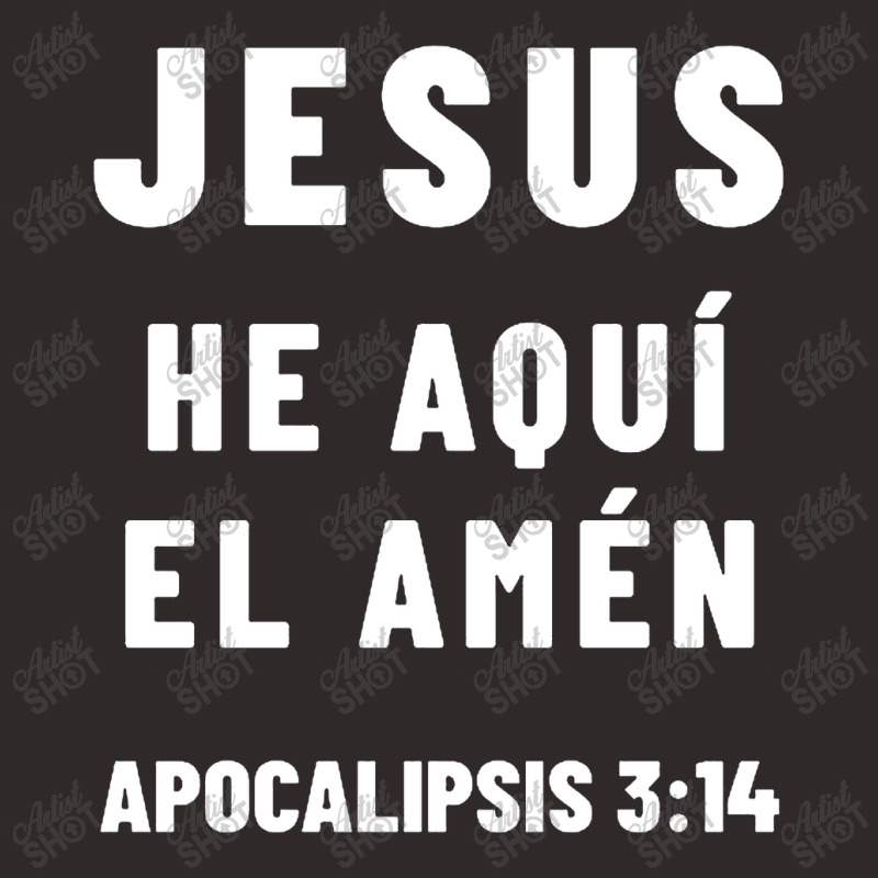 Revelation 3:14 Jesus The Amen Spanish Bible Verse Racerback Tank by GlassKaca | Artistshot