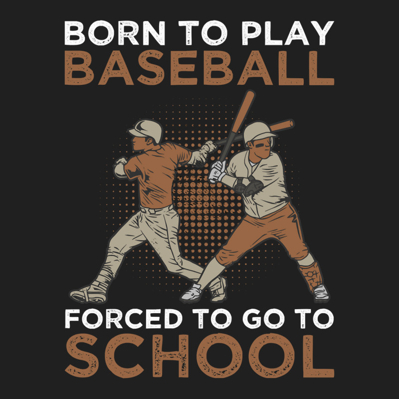 Baseball Coach Born To Play Baseball Forced To Go To School 183 Baseba Ladies Polo Shirt by circularflap | Artistshot