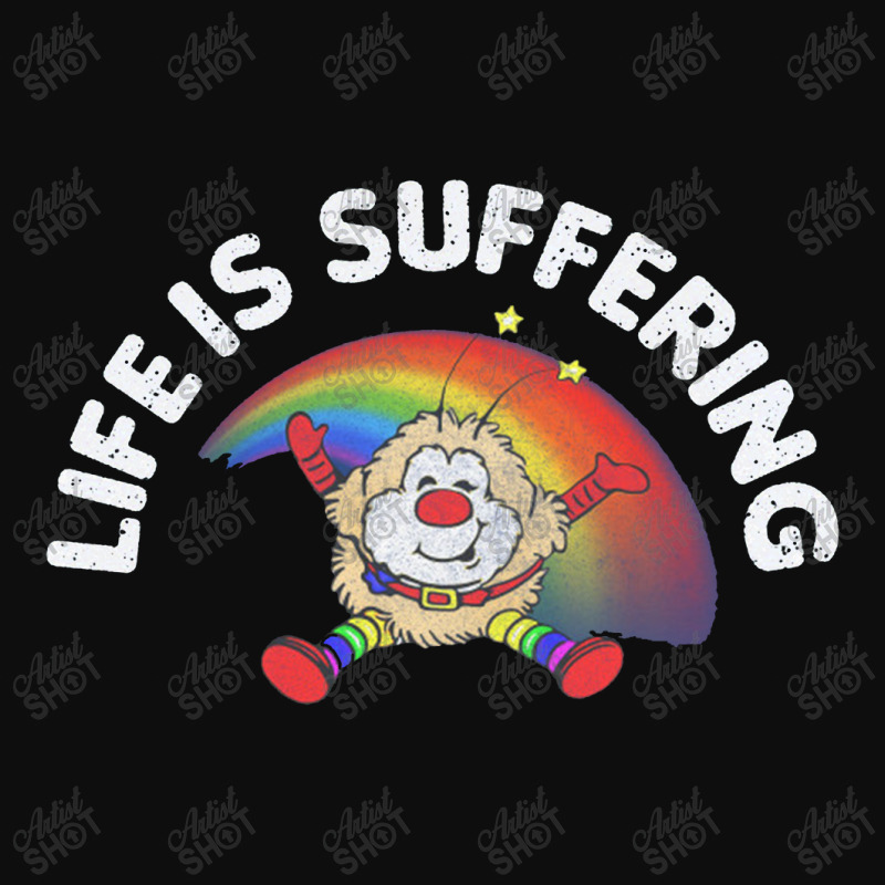 Life Is Suffering,nihilist Rainbow Brite Design,life Is Suffering Crop Top by bedaopini | Artistshot