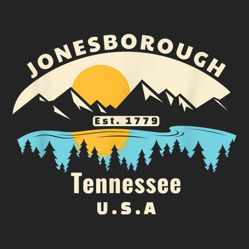 Jonesborough Tennessee Souvenir Mountain Sunset River T Shirt 3/4 Sleeve Shirt by lorebrend | Artistshot