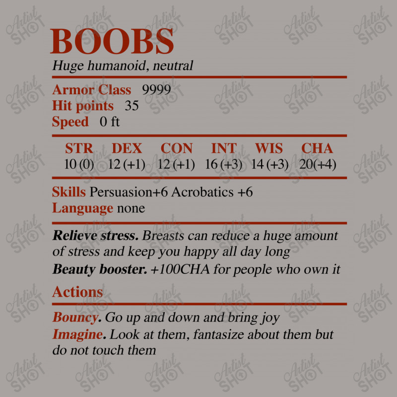 Dnd  Boobs Homebrew Racerback Tank by hoainv | Artistshot