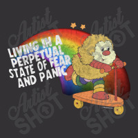 Living In A Perpetual State Of Fear & Panic Retro 80s Style Cartoon Vintage Short | Artistshot