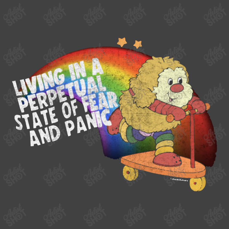 Living In A Perpetual State Of Fear & Panic Retro 80s Style Cartoon Vintage T-Shirt by bedaopini | Artistshot