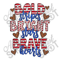 Bold Stripes Bright Stars Brave Hearts Crewneck Sweatshirt | Artistshot