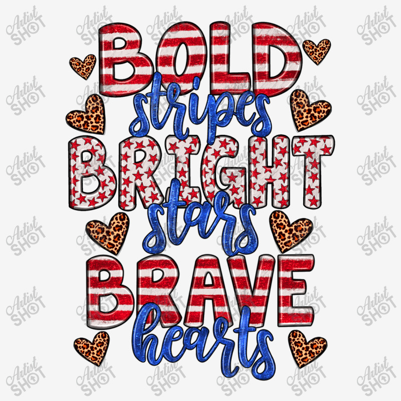 Bold Stripes Bright Stars Brave Hearts Classic T-shirt | Artistshot