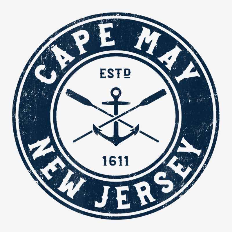 Cape May New Jersey Nj Vintage Boat Anchor & Oars T Shirt Baby Bibs by ReagerAero | Artistshot