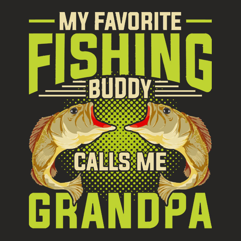 Fishing T  Shirt Hobby Fisher Angle Fish Grandpa Fathers Day Fisherman Ladies Fitted T-Shirt by partyguess | Artistshot