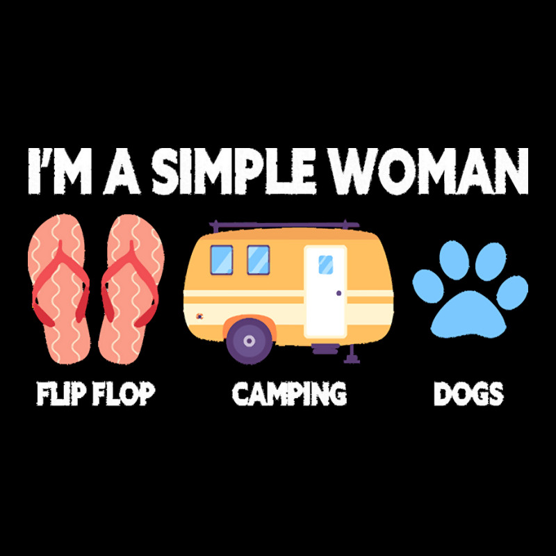 Offroad Mud Apparel Im T  Shirt I'm A Simple Woman Camping Bus Flip  F Pocket T-shirt | Artistshot