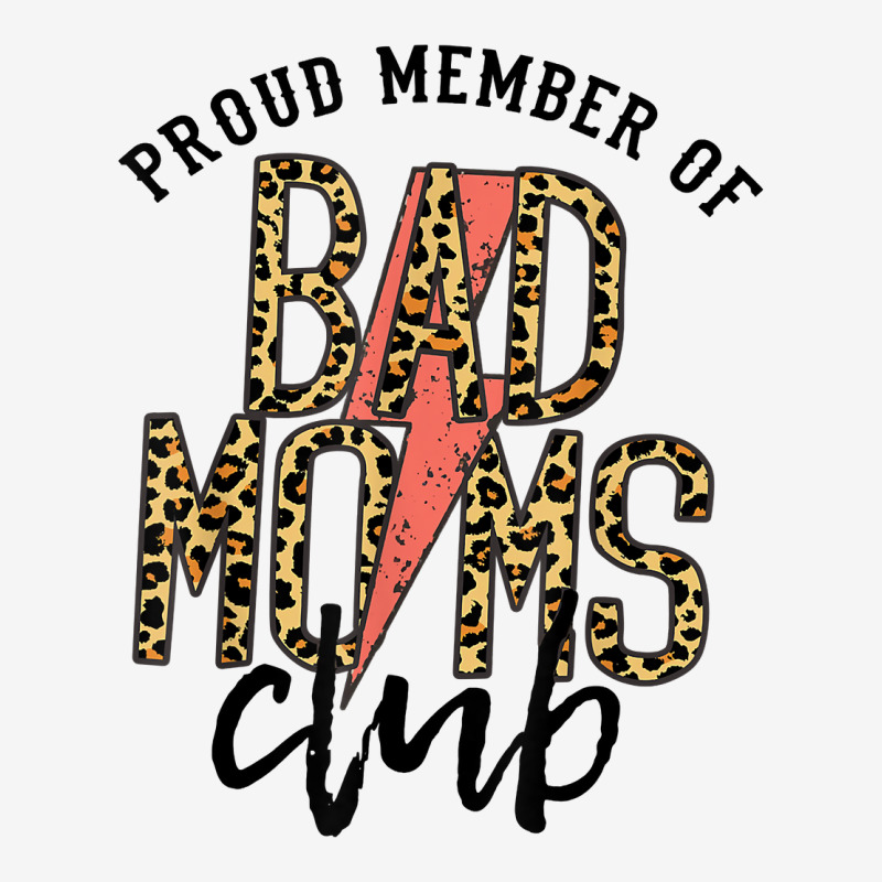 Leopard Proud Member Of Bad Moms Club Lightning Bolt Western T Shirt Toddler 3/4 Sleeve Tee by bibonzgulnacqo | Artistshot