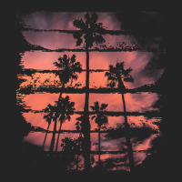 Palm Trees T  Shirt A Beautiful Painting That Shows The Atmosphere Of 3/4 Sleeve Shirt | Artistshot