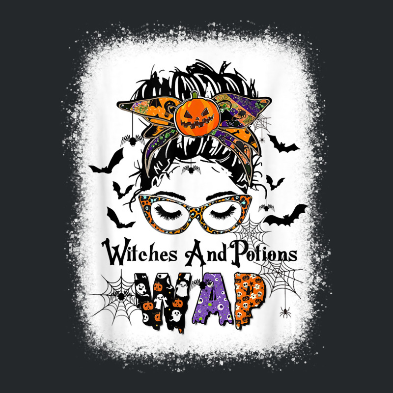 Wap Witches Potions Messy Bun Witch Halloween Costume Long Sleeve T Sh Crewneck Sweatshirt | Artistshot