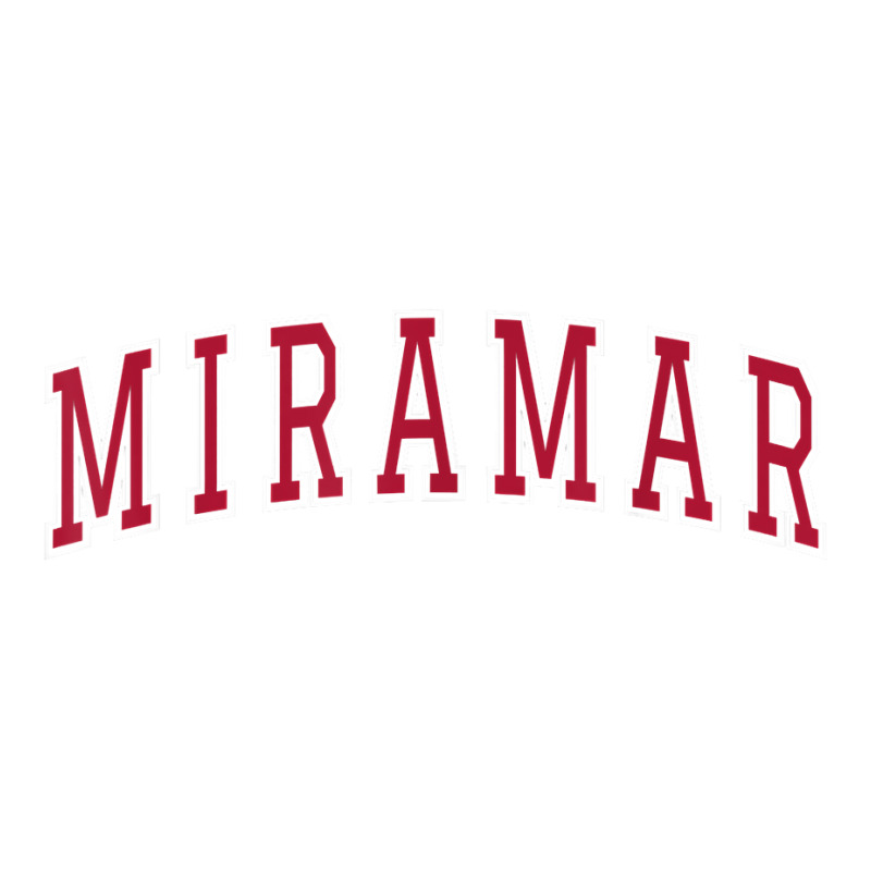 Miramar Florida Souvenir Sport College Style Text T Shirt Sticker | Artistshot