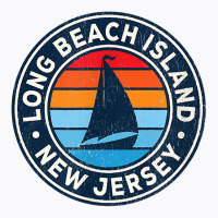 Long Beach Island New Jersey Nj Vintage Sailboat Retro 70s T Shirt T-shirt | Artistshot