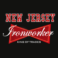 New Jersey Iron Worker King Of Trades Iron Working T Shirt Scorecard Crop Tee | Artistshot