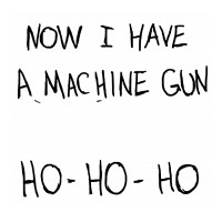 Now I Have A Machine Gun V-neck Tee | Artistshot