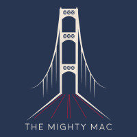 Michigan's Mackinac Bridge   The Mighty Mac T Shirt Ladies Denim Jacket | Artistshot