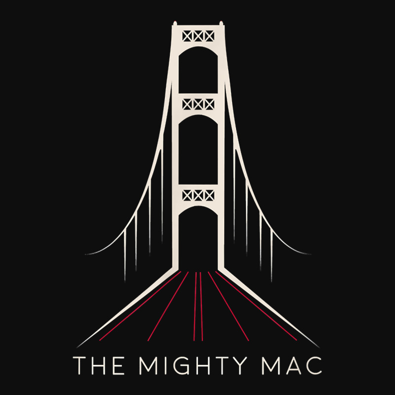 Michigan's Mackinac Bridge   The Mighty Mac T Shirt Crop Top by ReagerAero | Artistshot